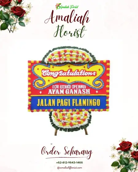 Sewa Papan Bunga Gedung Antam Jakarta